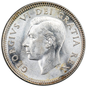 SOLD Canada 1950 10 Cents Dime Silver Coin - MS-63
