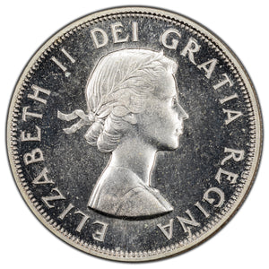 SOLD Canada 1956 50 Cents Half Dollar Silver Coin - PL Proof-Like Strike