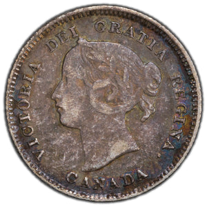 SOLD Canada 1896 5 Cents Silver Coin - VF