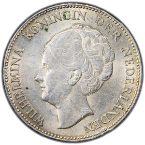 SOLD Netherlands 1931 One Gulden Silver Coin KM #161.1