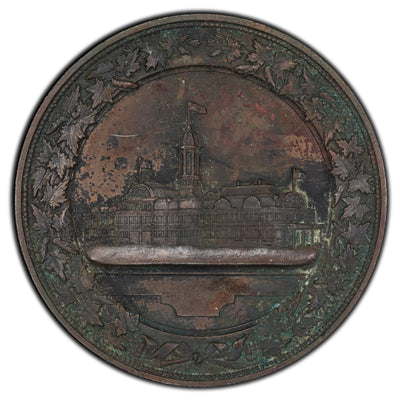 Canada 1880-96 Industrial Exhibition Bronze Medal Leroux #1464 - Corrosion