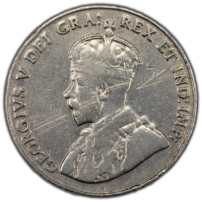 SOLD Canada 1926 Far 6 5 Cents Nickel Coin - Scratched