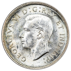 SOLD Canada 1940 25 Cents Quarter Silver Coin - MS-62