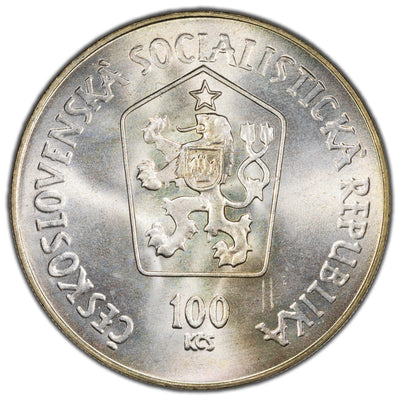 Czechoslovakia 1984 100 Korun Coin KM #113 - Matej Bel