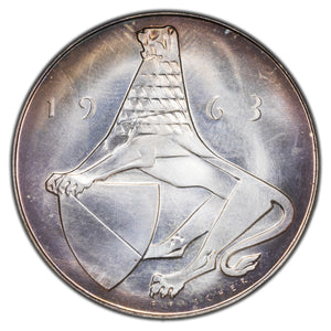 SOLD Switzerland 1963 Zurich Shooting Festival Silver Medal 33mm