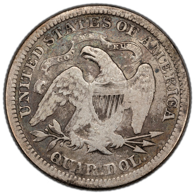 SOLD United States 1873 25 Cents Seated Liberty Quarter Silver Coin