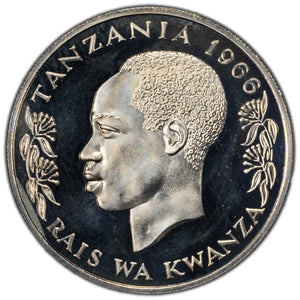 SOLD Tanzania 1966 1 Shilingi Coin KM #4 - Proof