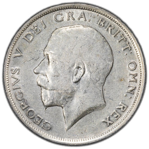 SOLD Great Britain 1916 1/2 Half Crown Silver Coin KM #818.1
