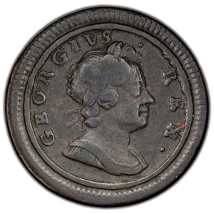 SOLD Great Britain 1720 1/4d Farthing Coin KM #556