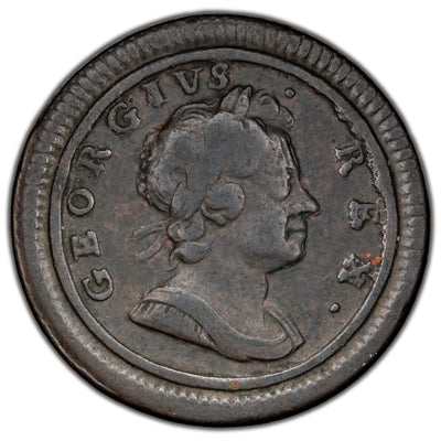 Great Britain 1720 1/4d Farthing Coin KM #556