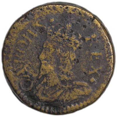 Great Britain c.17th Cent. 20 Shilling King Charles I Brass Coin Weight