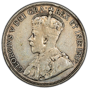 SOLD Canada 1936 50 Cents Half Dollar Silver Coin - Fine