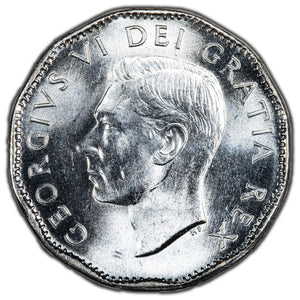 SOLD Canada 1952 5 Cents Nickel Coin - Choice UNC