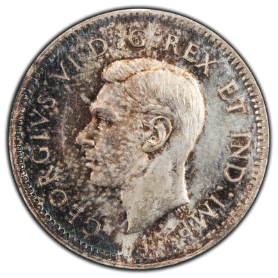 SOLD Canada 1943 10 Cents Dime Silver Coin - ICCS MS-65