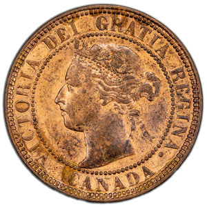 SOLD Canada 1901 1 Large Cent Coin - Cleaned