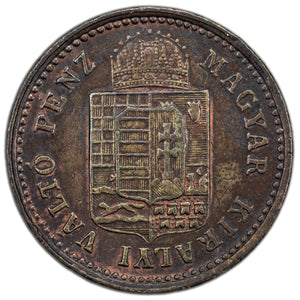 Hungary 1886 KB 1 Krajczar Coin