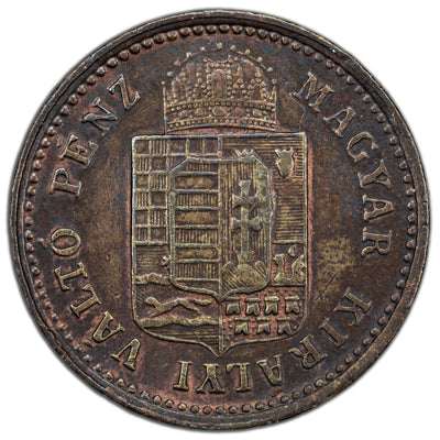 Hungary 1886 KB 1 Krajczar Coin