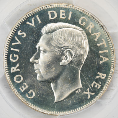 SOLD Canda 1948 Convex 50 Cents Silver Coin - PCGS Specimen SP-66