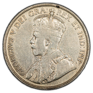 SOLD Canada 1936 50 Cents Half Dollar Silver Coin - Cleaned