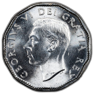 SOLD Canada 1952 5 Cents Coin - Choice UNC