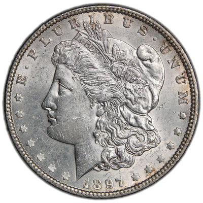 United States 1897 $1 Morgan Silver Dollar Coin