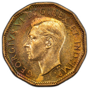SOLD Canada 1943 5 Cents Tombac Coin - Choice Uncirculated Nice Tone!