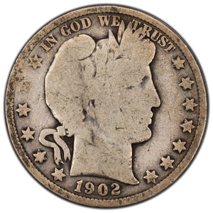 SOLD United States 1902 50 Cents Barber Half Dollar Silver Coin