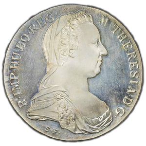 SOLD Austria 1780 One Thaler Silver Coin - Proof Restrike