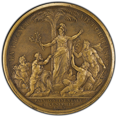 SOLD France 1801 Peace of Luneville Bronze Medal 56mm