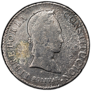 SOLD Bolivia 1844 8 Soles Silver Coin KM #103 - Issues