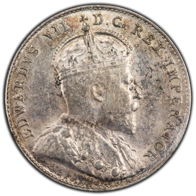 Canada 1902 10 Cents Dime Silver Coin - ICCS AU-55