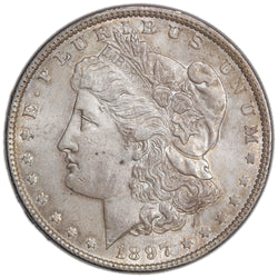 United States 1897 $1 Morgan Silver Dollar Coin