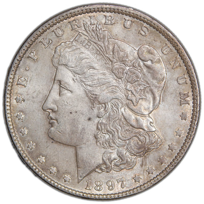 United States 1897 $1 Morgan Silver Dollar Coin