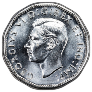 SOLD Canada 1945 5 Cents Coin - Choice Uncirculated