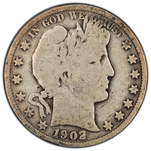 SOLD United States 1902 50 Cents Barber Half Dollar Silver Coin