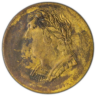 Lower Canada 1820 Bust & Harp Token LC-60E2 - VF