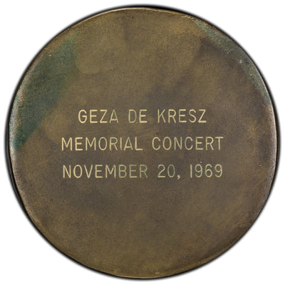 SOLD Canada 1969 Geza De Kresz Bronze Medal 89mm - Dora de Pedery Hunt 