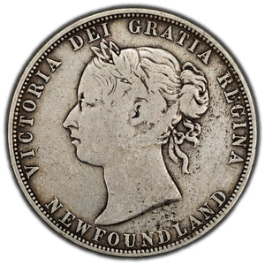 SOLD Newfoundland 1881 50 Cents Half Dollar Silver Coin