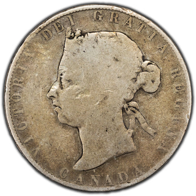 SOLD Canada 1899 Large 9 50 Cents Half Dollar Silver Coin