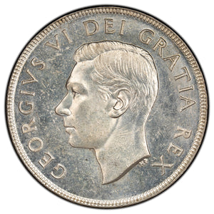 SOLD Canada 1952 No Water Lines $1 Silver Dollar Coin - MS-62
