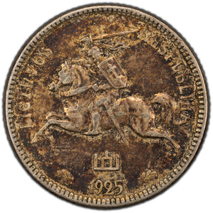 Lithuania 1925 One Litas Silver Coin KM #76