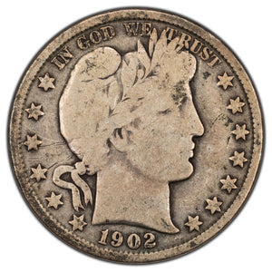 SOLD United States 1902 50 Cents Barber Half Dollar Silver Coin