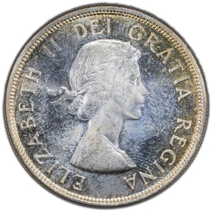 SOLD Canada 1955 $1 Silver Dollar Coin - Hairline Patch