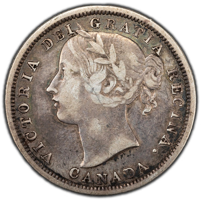 SOLD Canada 1858 20 Twenty Cents Silver Coin - One Year Type!