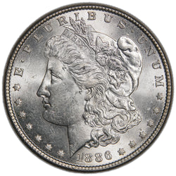 United States 1886 $1 Morgan Silver Dollar Coin