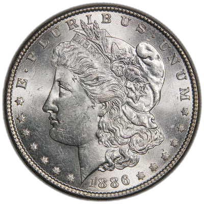 United States 1886 $1 Morgan Silver Dollar Coin