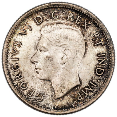 Canada 1937 25 Cents Quarter Silver Coin - MS-62