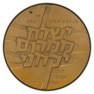 Israel 1976 Operation Jonathan Bronze Medal 59mm