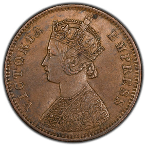 SOLD India 1877 1/4 Anna Coin KM #486 - Nice Grade!