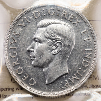 SOLD Canada 1947 Maple Leaf $1 Silver Dollar Coin - ICCS EF-40